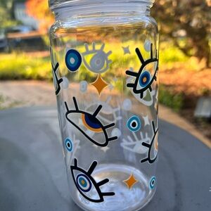 16oz evil eye acrylic cup
